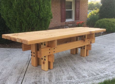 Japanese Style Cedar Garden Bench | Garden bench, Woodworking bench ...