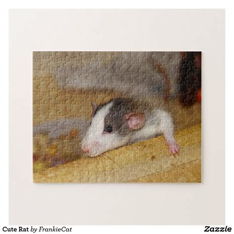 Cute Rat Jigsaw Puzzle | Zazzle | Cute rats, Pet rats, Fancy rat