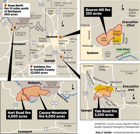 Spokane area wildfires - Aug. 22, 2016 | The Spokesman-Review