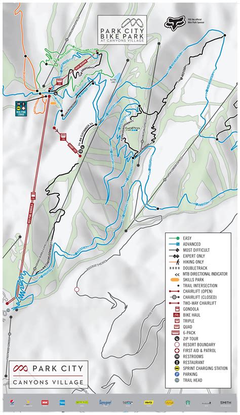 √ Park City Mountain Biking Trail Map - Popular Century