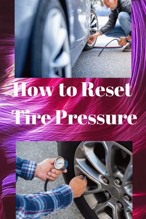 How to Reset Tire Pressure (Step by Step)