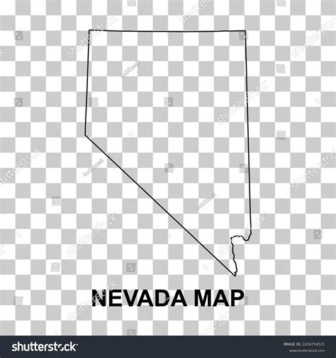 Nevada Map Shape United States America Stock Vector (Royalty Free ...