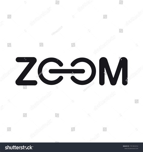 Zoom Logo White Background Stock Vector (Royalty Free) 1751901014 ...