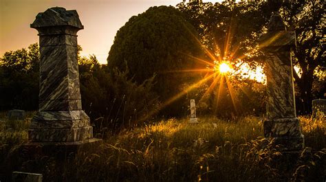 Cemetery Sunset by Ryan Dove