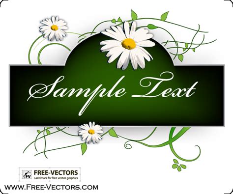 Flowers Banner Vector Graphics by Free-Vectors on DeviantArt
