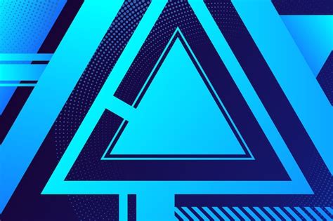 Gradient geoemtric triangle shapes background Vector | Free Download