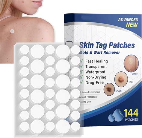 Skin Tags Patches,Wart Remover Skin Tag Remover Patches,Mole Removal Patches,Acne Pimple Master ...