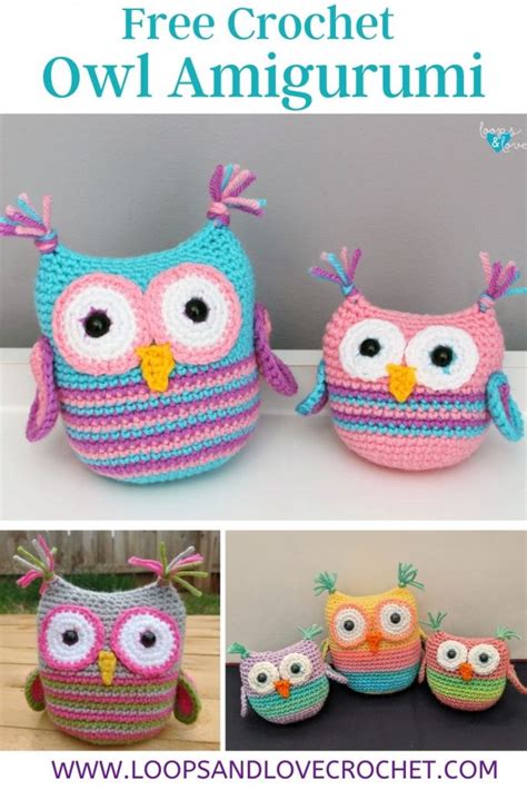 Owl Amigurumi - Free Crochet Pattern Loops & Love Crochet