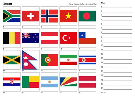 Flag Quiz, Free and Printable Flag Quiz