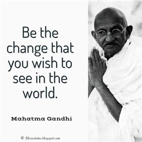 Gandhi Quotes Be The Change - ShortQuotes.cc