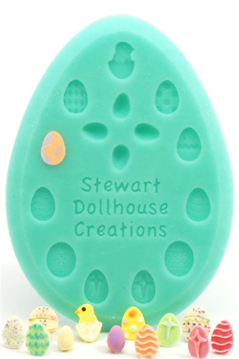 1:12 Easter Egg Cookie Mold | Stewart Dollhouse Creations