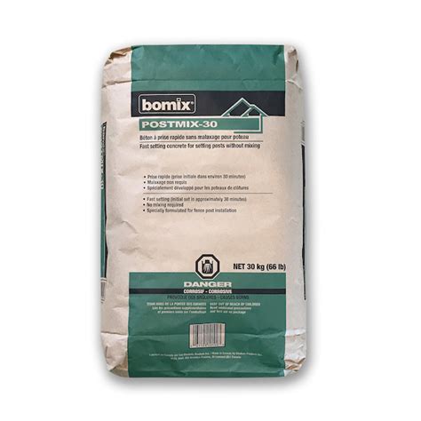 BOMIX Quick Curing Concrete Mix for Post Setting - 30 kg 1010S30 | Réno-Dépôt