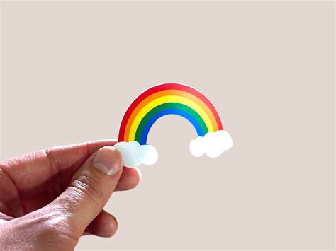 Rainbow Sticker - Etsy