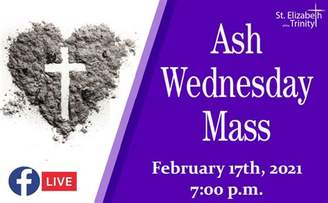 Ash Wednesday Mass – SET | St. Elizabeth of the Trinity