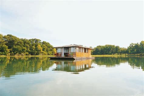 Aquascape Lake Caliraya In Laguna Has Floating Nipa Huts