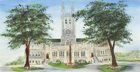 Boston College Gasson Hall Print - Etsy