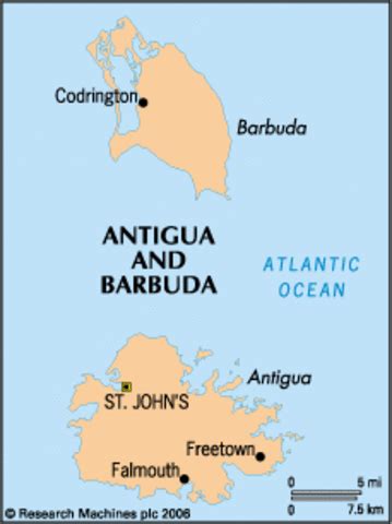 Antigua and Barbuda History timeline | Timetoast timelines