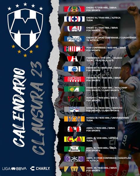 CONOCE EL CALENDARIO RAYADO DEL CLAUSURA 2023 Sitio Oficial Del Club ...