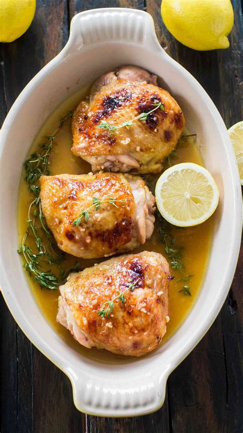 Easy Lemon Thyme Chicken made with just a few ingredients, with a sweet ...