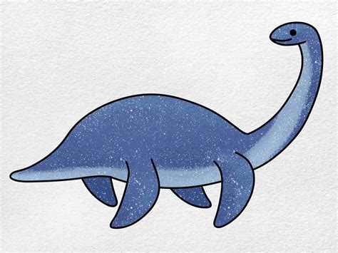 How to Draw a Plesiosaurus - HelloArtsy