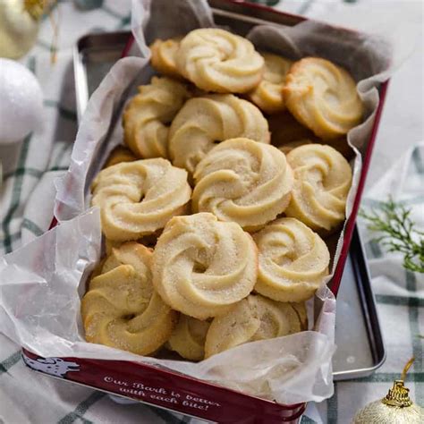 Danish Butter Cookies - Brown Eyed Baker