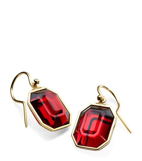 Baccarat Gold Vermeil and Crystal Harcourt Earrings | Harrods UK