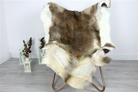 Reindeer Hide | Reindeer Rug | Reindeer Skin | Throw - Scandinavian Style #GRE15 135x110 ...