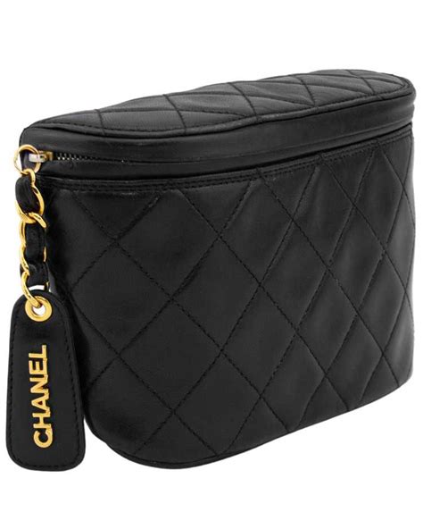 Chanel Black Quilted Waist Bag - Gem