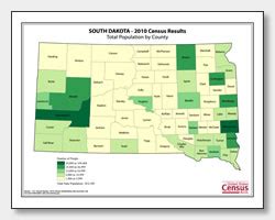 Printable South Dakota Maps | State Outline, County, Cities