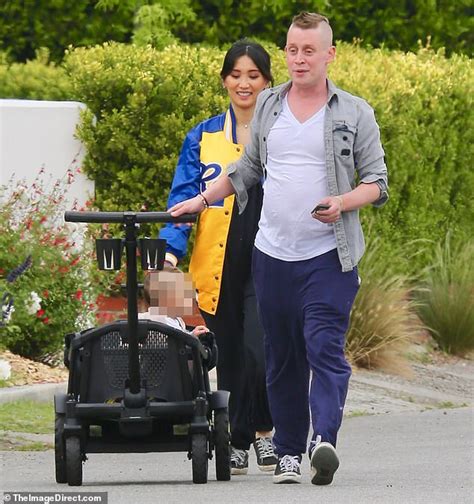 Macaulay Culkin and his son Dakota look cute with matching mohawks ...