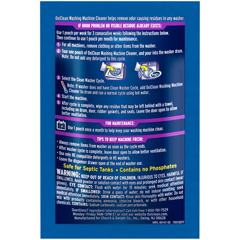 OxiClean Washing Machine Cleaner with, ODOR BLASTERS, 4 Count