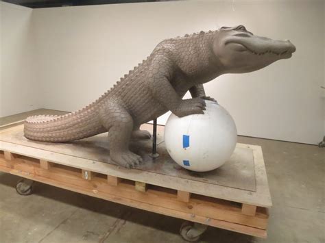 EPS Foam Sphere used to create sculpture of San Francisco Gators Mascot | Universal Foam ...