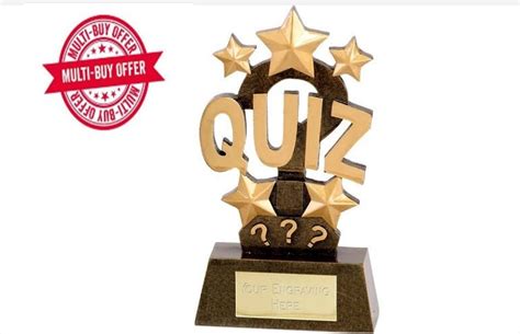 Quiz Award Quiz Trophy Incisione personalizzata | Etsy