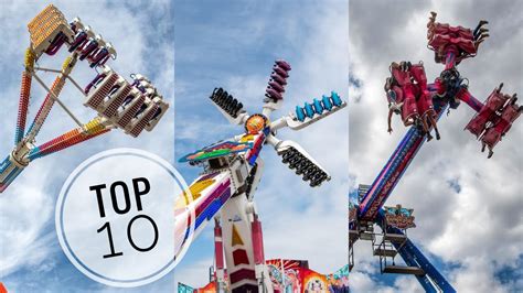 TOP 10 FAIRGROUND RIDES - YouTube