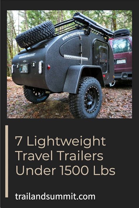 7 Lightweight Travel Trailers Under 1500 Lbs | Lightweight travel ...