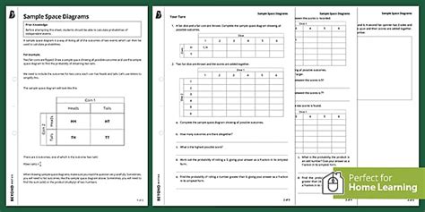 👉 Sample Space Diagrams Worksheet | KS3 Maths | Beyond