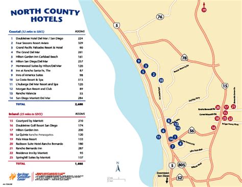 North County San Diego Tourist Map - North County Coastal San Diego CA • mappery