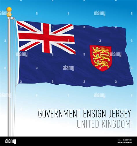 Jersey channel island flag Stock Vector Images - Alamy