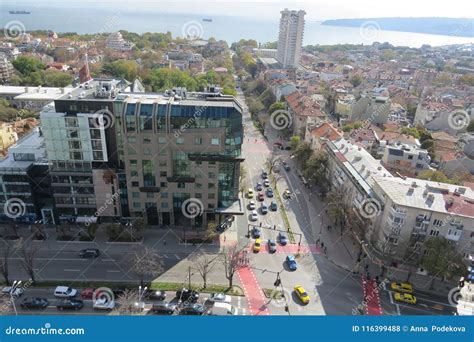 City of Varna, Bulgaria, Seen from Above. Aerial Photo with the Black ...