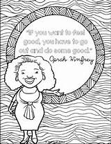 Oprah Coloring Pages sketch template