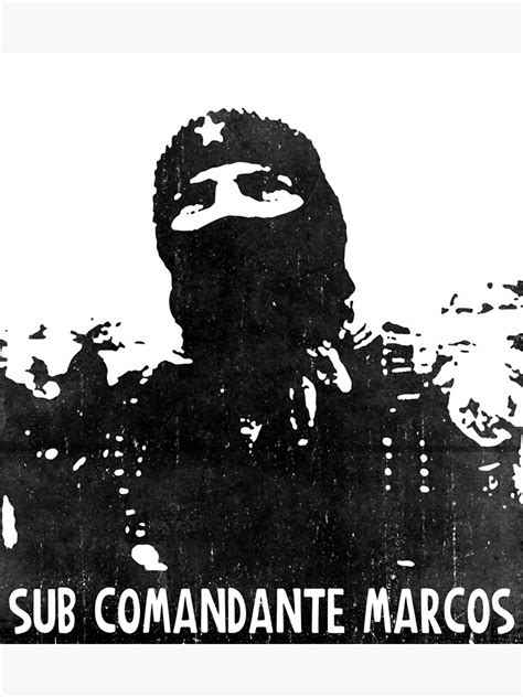 " EZLN Subcomandante Marcos " Poster for Sale by WenXiu | Redbubble