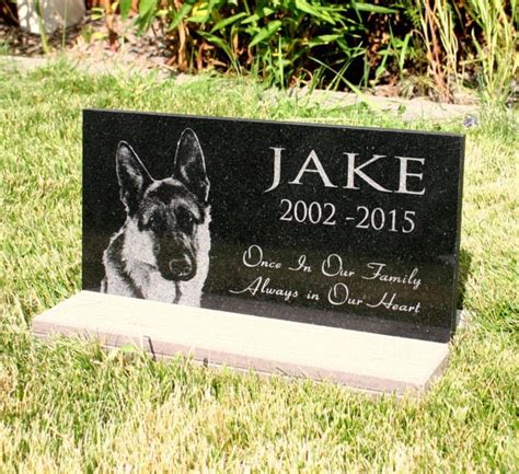 Pet Memorial Headstone Dog Cat Grave Marker Personalized Solid