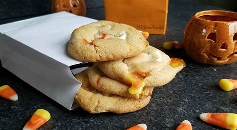 Gluten-Free White Chocolate Candy Corn Cookies - MI Gluten Free Gal