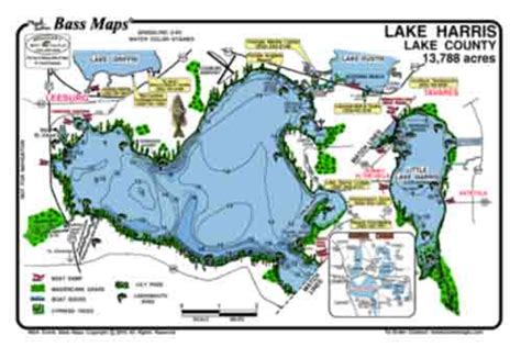 Harris Chain Of Lakes Map - Topographic Map World