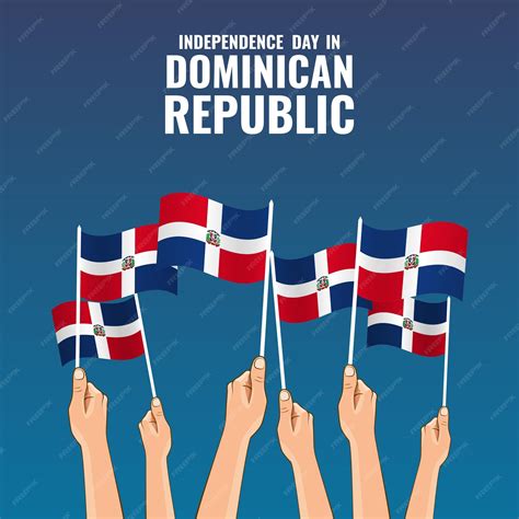 Premium Vector | Independence day in dominican republic