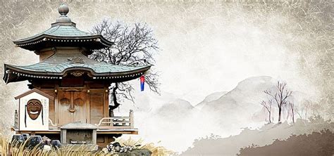 Korean Traditional Architecture Tower Classical Poster Banner | Korean traditional, Korean art ...