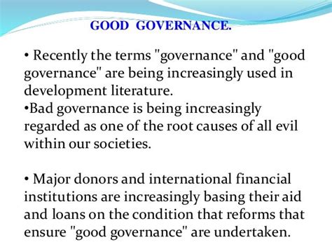 GOOD GOVERNANCE-PRINCIPLES