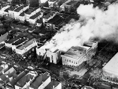 Fire And The Aftermath At Our Lady Photograph by Bettmann - Fine Art America