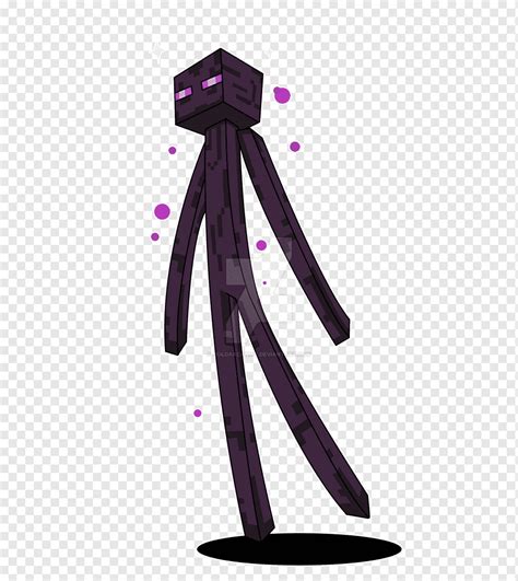 Fan art Digital art, enderman, purple, violet, video Game png | PNGWing