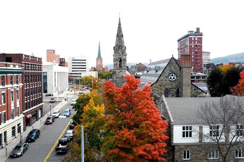 downtown Binghamton in fall | Binghamton, Just a small town girl, Downtown